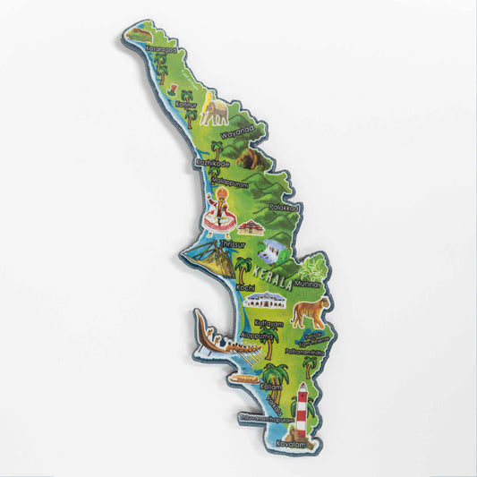 FarFarAway - Kerala State Map Fridge Magnet (pack of 1)