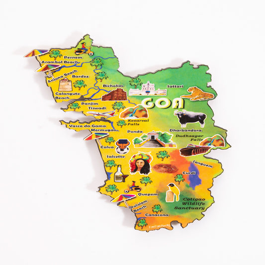 FarFarAway Goa State Fridge Magnet