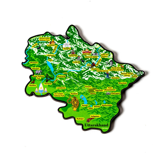 FarFarAway - Uttarakhand State Fridge Magnet (1)