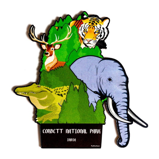 FarFarAway - Animals Fridge Magnet - Corbett National Park