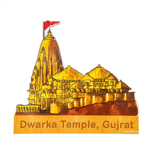 FarFarAway - Dwarka Temple (Gujarat) Fridge Magnet